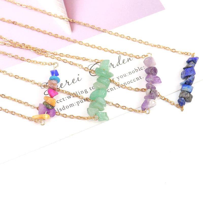Bohemian Natural Gravel Necklace Women'S Necklace Jewelry Fashion N50