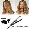 In 2 1 Electric Professional Heat Hair Straightener Curler Curl Tool Styling