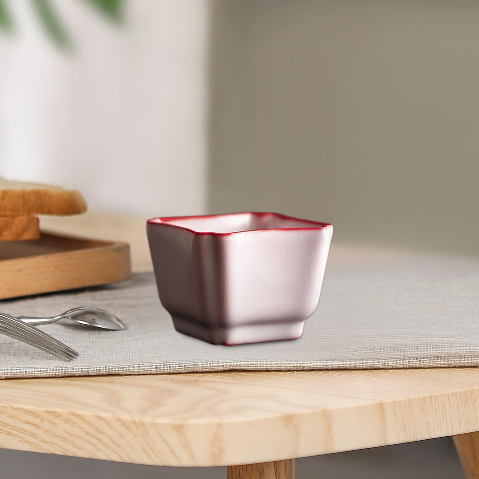 

Керамическая чайная чашка Декоративный подарок Практичная чайная посуда Элегантная маленькая чашка Модная для ресторанов Square