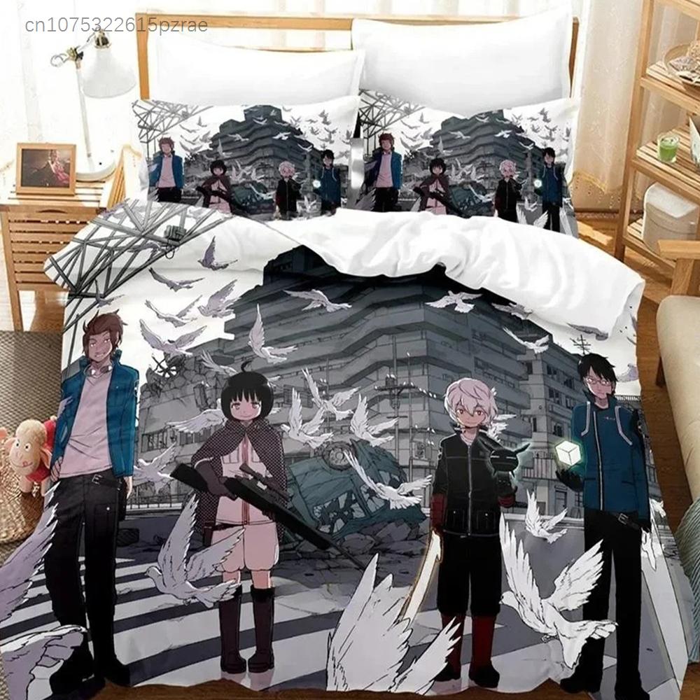 3D Print Anime World Trigger Bedding Set 3D Printed Suitable For Bedroom Duvet Cover Set With Pillowcases Kids Home Textile