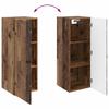 Wall Mounted Cabinet Reclaimed Wood Look 33 x 34.5 x 90 cm Particleboard