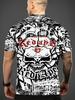 Skull Graffiti Print Men's Round Neck T-Shirt | 3D Summer Casual Wear for Outdoor Activities & Fitness | Comfortable Everyday Top with Bold Street Art