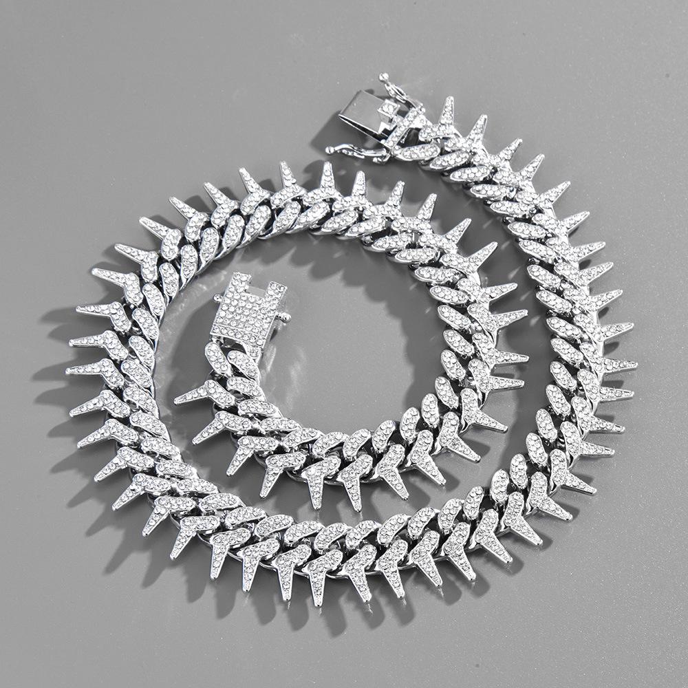 Men's 13mm Zircon-Studded Hip Hop Miami Necklace