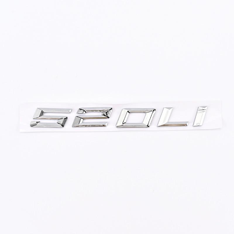 Rear Tail Logo Displacement Number for 2020-2023 BMW 5 Series 520Li, 525Li, 528Li, and 530