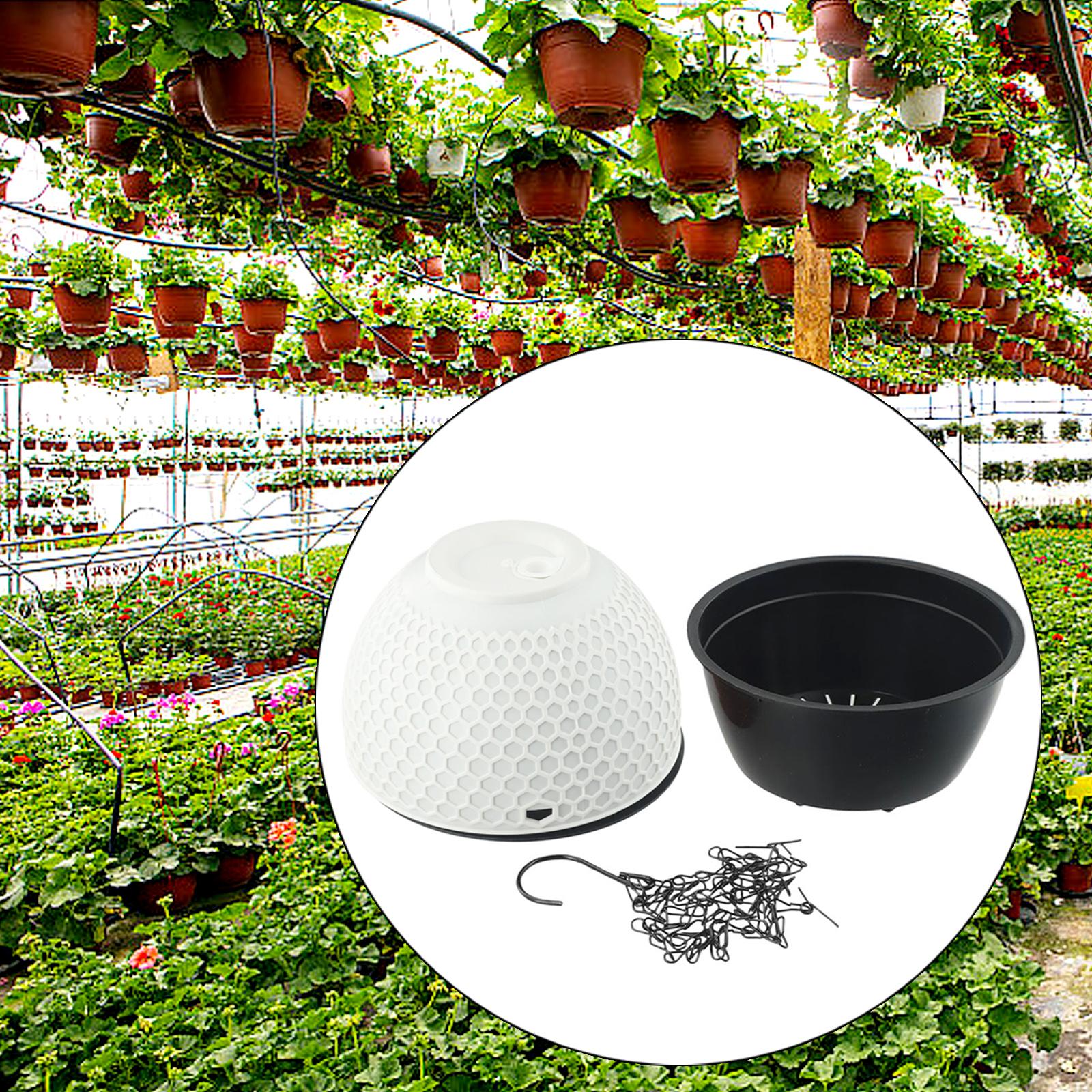 

Плетеные из ротанга подвесные корзины для садовых растений цветочный горшок смоляное растение с цепью высокое качество горячая распродажа дропшиппинг 2025 белый