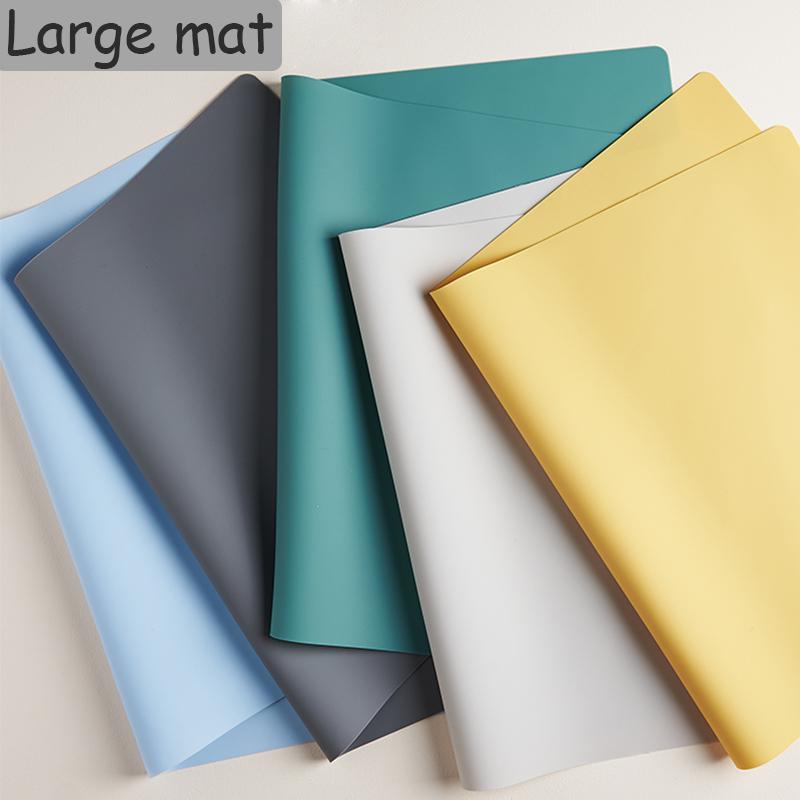 Food Grade Silicone Waterproof Placemat Heat Insulation Anti-Skidding Washable Table Mat For Kitchen Dinner