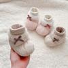 2025 Winter Baby Velvet Warm Toddler Cotton Shoes - Thickened, Non-Slip, Sock-Style for Girls