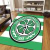 Celtic FC logo Pattern Square Carpet,Area Rug,Carpet Rug for Living Room Bedroom Sofa Playroom Decor,Non-slip Floor Mat,Holiday Birthday Gifts