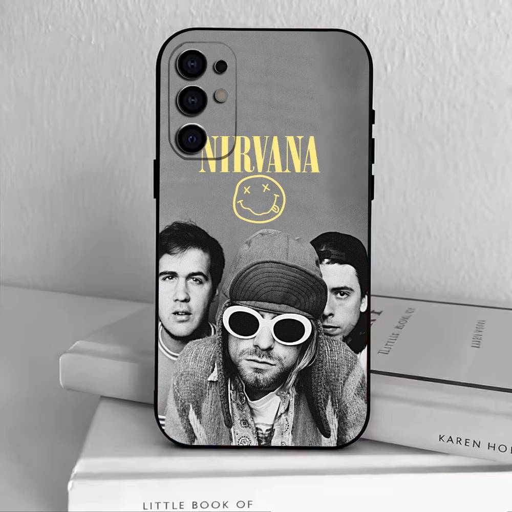N-Nirvana Handyhülle Schwarzes Silikon Weich Für Samsung S25,S24,S21,S22,S23,S30,Ultra,S20,Plus,Fe,Lite
