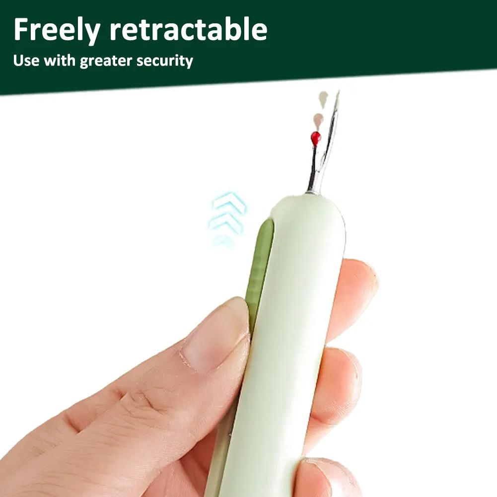 2-in-1 Double Head Double End Design Needle Work Needle Threader Manual Threader Stitching Remover Household Sewing Accessories