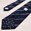 Used Paul Smith Necktie Current Tag Navy Stripe Dot Silk Starry Sky Pattern Made in Japan Business Formal