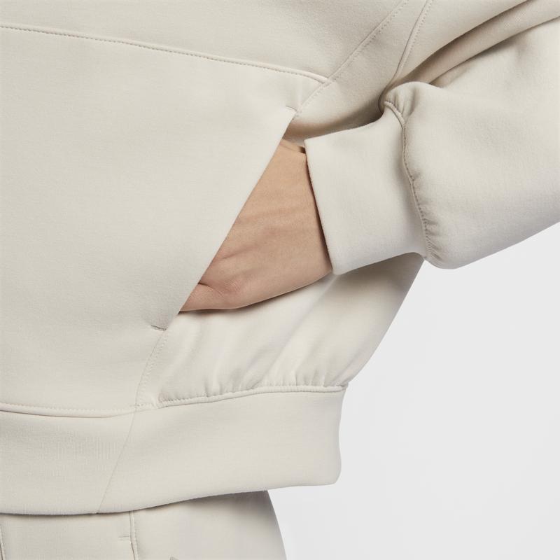 Nike Dri-Fit Oversized 24.7 Impossibly Soft Quick-Dry Solid Color Long Sleeve Sweatshirt Women sweatshirt Light-Brown Light-Iron-Ore-Gray HQ8189104