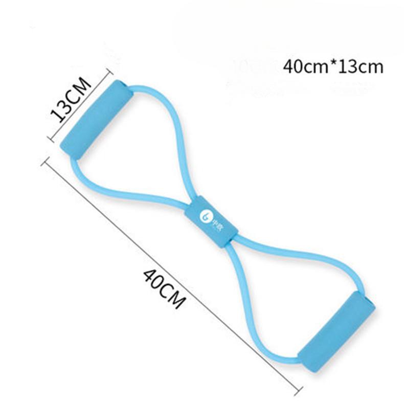 Fitness Ekspander Klatki Piersiowej Linka Napinająca Elastyczna Rurka w Kształcie Ósemki Domowy Ekspander Klatki Piersiowej TPE Galwanizowana Linka Napinająca Napinacz w Kształcie Ósemki