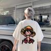 ONE PIECE Luffy 2025 New Hot 100 Cotton Shortsleeved Tshirt for Men and Women of The Same Style Summer Casual Japanese Loose