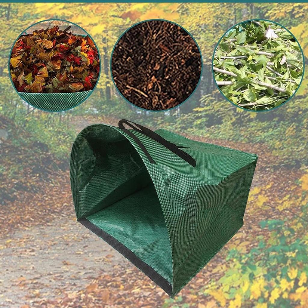 150L Garden Half-Moon Dustpan Leaf Bag, Large-Capacity Debris &  Collector