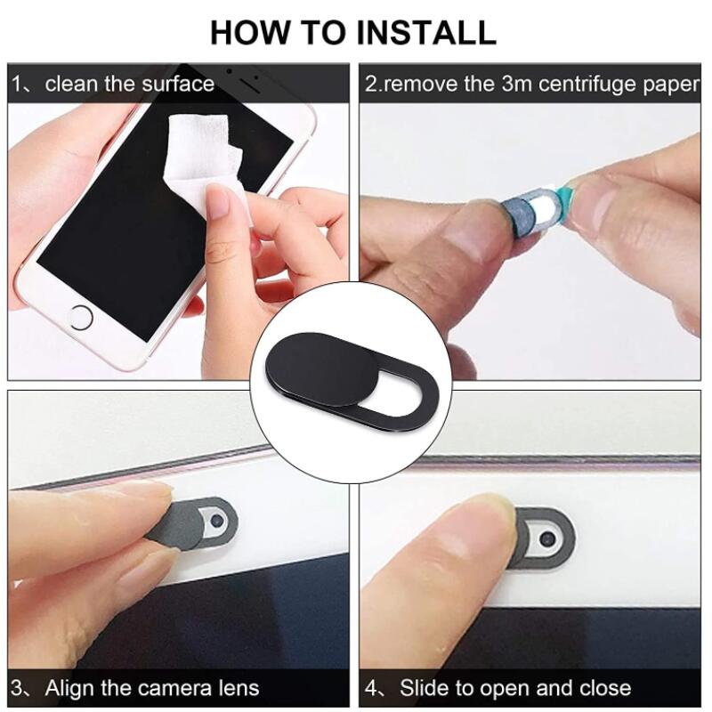 20/10/5/1pcs Sliding Webcam Cover Laptop Camera Cover Slider Phone Antispy For iPad PC Macbook Tablet lenses Privacy Sticker