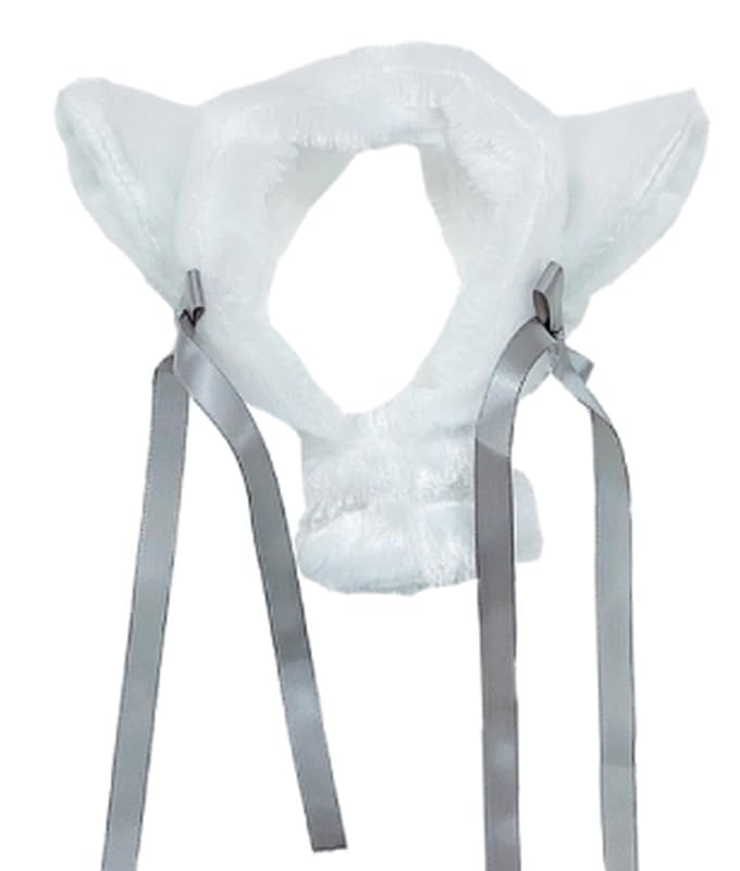 

KPOP Fanlight Cover, Animal-themed Plush Toy, Carat Rod Protective Cover, Concert Support, Rabbit, White, Gray [Used]