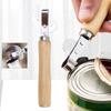 Wooden Handle Can Opener - Manual Kitchen Tool for Easy Can Opening