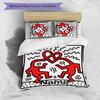 3pcs Custom Name Untitled Dance Bedding Set Duvet Cover Closure Includes 1 Duvet Cover & 2 Pillowcases for All Seasons Bedroom Decor
