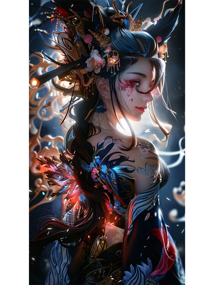 

5D Алмазная Картина Женская Фея Сделай Сам Полный Круг Квадратная Мозаика Вышивка Абстрактная Сексуальная Картина Искусство Домашнее Украшение Full Round 50x100CM