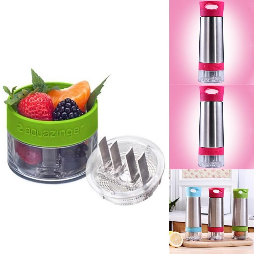 Aqua Zinger Flavor Infuser Flavored Water Bottle With Stainless Steel Design For Healthy Hydration