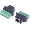 RJ45 To Screw Terminal Adaptor Rj45 Female To 8 Pin Connector for CCTV DVR