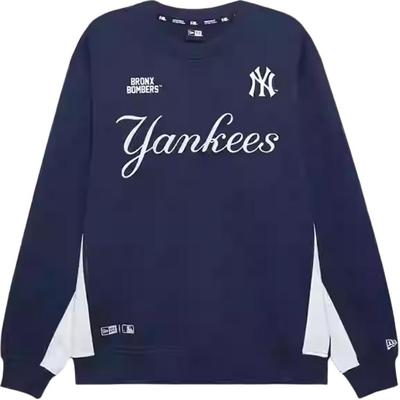 New Era MLB Rundhals Lässiger Color-Block Pullover Langarm Sweatshirt Unisex Sweatshirt Marineblau 14397974