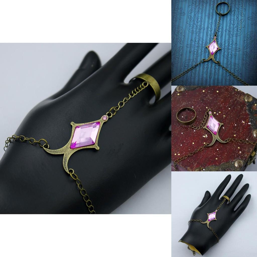 Exquisites Madoka Kaname Seelenstein Armband Diamant Lila Edelstein Cosplay Requisite Schmuck