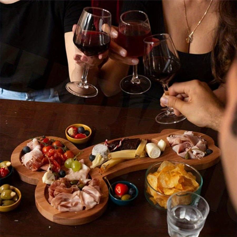 Tagliere Aperitivo Tagliere Snack Formaggio Divertente Forma Vassoio Formaggio in Legno Novità Vassoi Porta Salumi Stoccaggio Cucina(9,45 Pollici /15,75 Pollici)