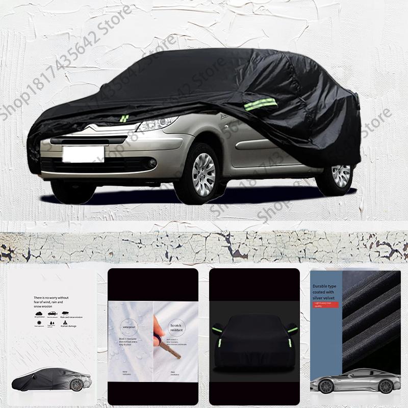 For Citroen Picasso Fit Outdoor Protection Full Car Covers Snow Cover Sunshade Waterproof Dustproof Exterior Car Cover Black