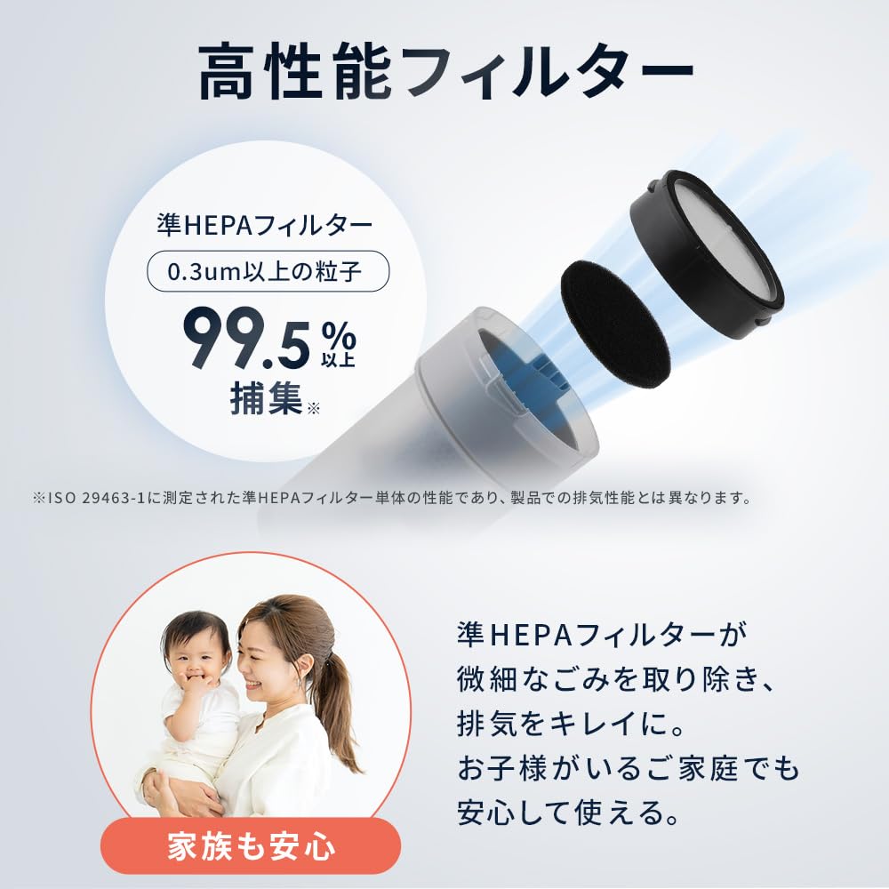 Iris Ohyama Vacuum Cleaner Cordless Cyclone Type Lightweight Handy 2way Gap Nozzle 0.98kg SCD-22AZ1-H