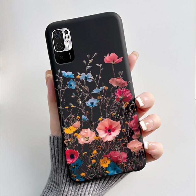 Luxury Fashion Butterfly Flower Case For Redmi Note 10 10T JE Phone Case For Xiaomi Redmi Note10T JE Soft Silicone Cover Casing