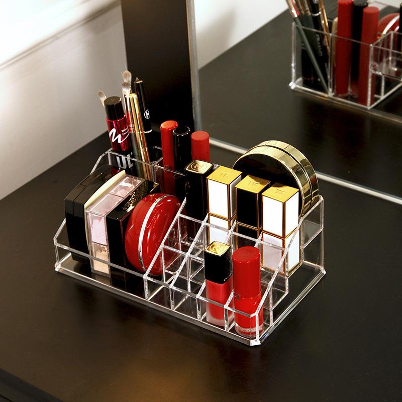 Multifunktionale Lippenstiftständer-Hülle, Make-up-Organizer, Aufbewahrungsbox, Lippenstift-Display-Ständer, Kosmetik-Schmuck-Organizer-Box