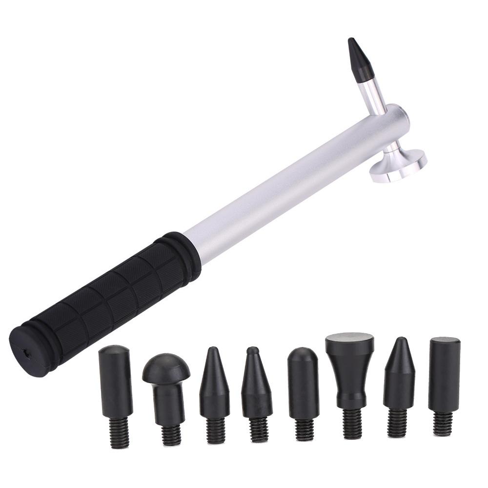 9PCS Aluminium Alloy & Rubber Paintless Dent Repair Tool Paintless Dent Removal & Reshaping