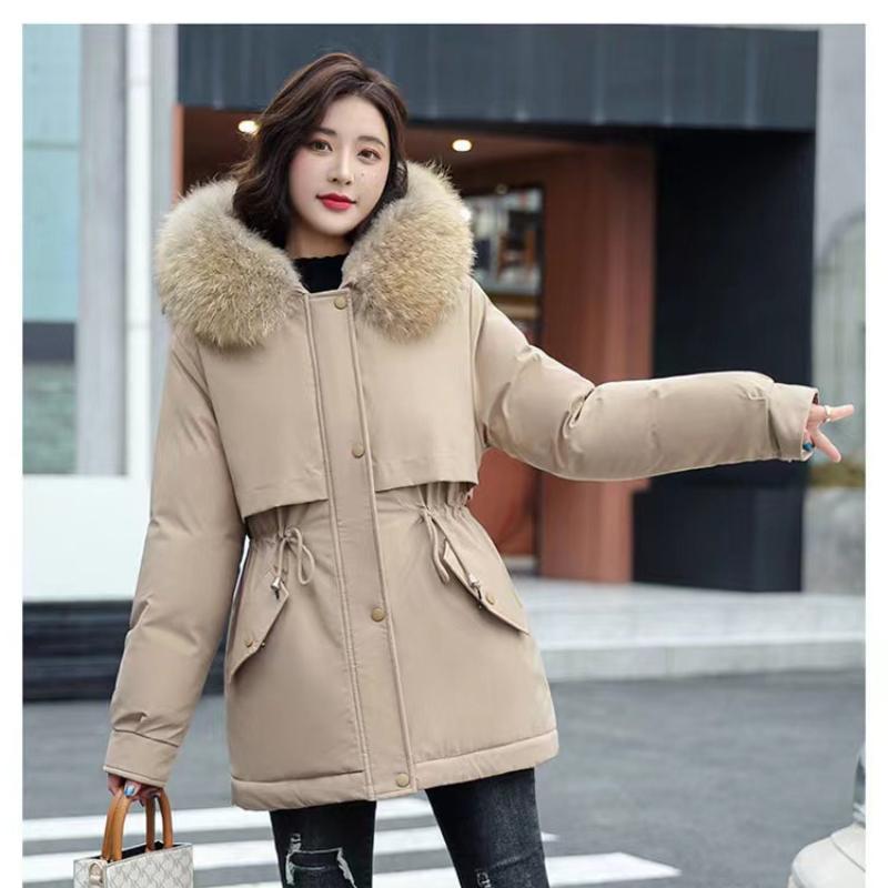 

Parka Cotton Jacket Winter New Down Cotton Jacket for Women Mid-length Korean Loose Large-size Cotton Jacket XXXL