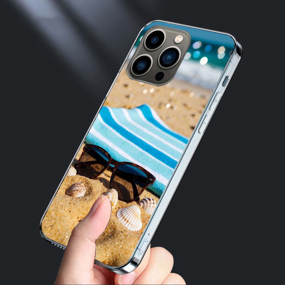 Summer Vibe Sea, Beach, Sand Phone Case For Iphone 16E 15 Pro 14 Plus 17E 16 17 Pro Max Air 11 12 13 Mini Shockproof Capa Cut