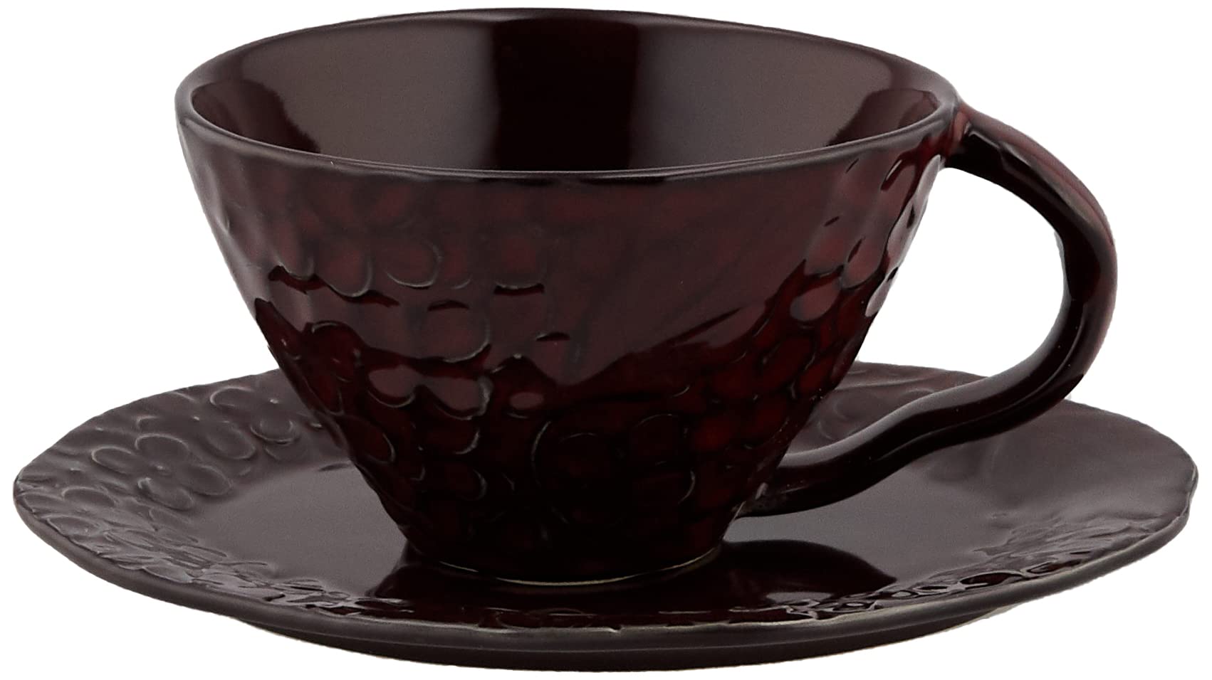 

Aito Cup Mino Dishwasher and Microwave Made in Product Number 267843 Lien Coffee/Tea & Saucer, 330ml, Purple, Ware, Safe, Japan, фиолетовый