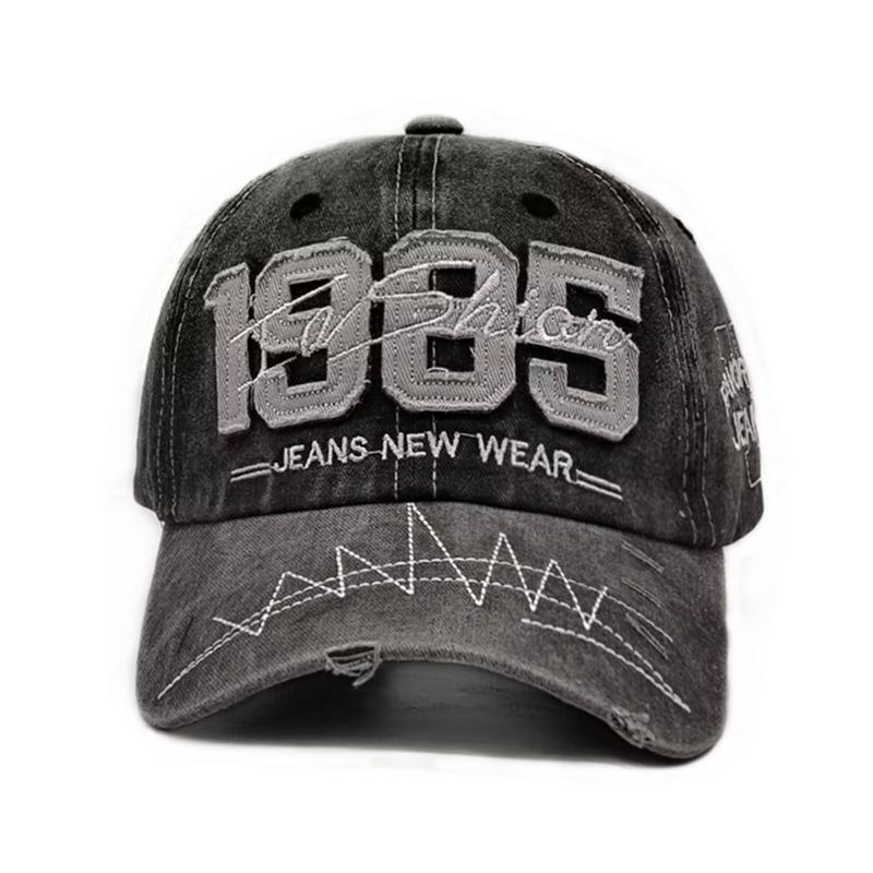 Adjustable Brim Digital Embroidery Baseball Cap Suitable for Men and Women, Breathable and Comfortable Casual Duckbill Cap