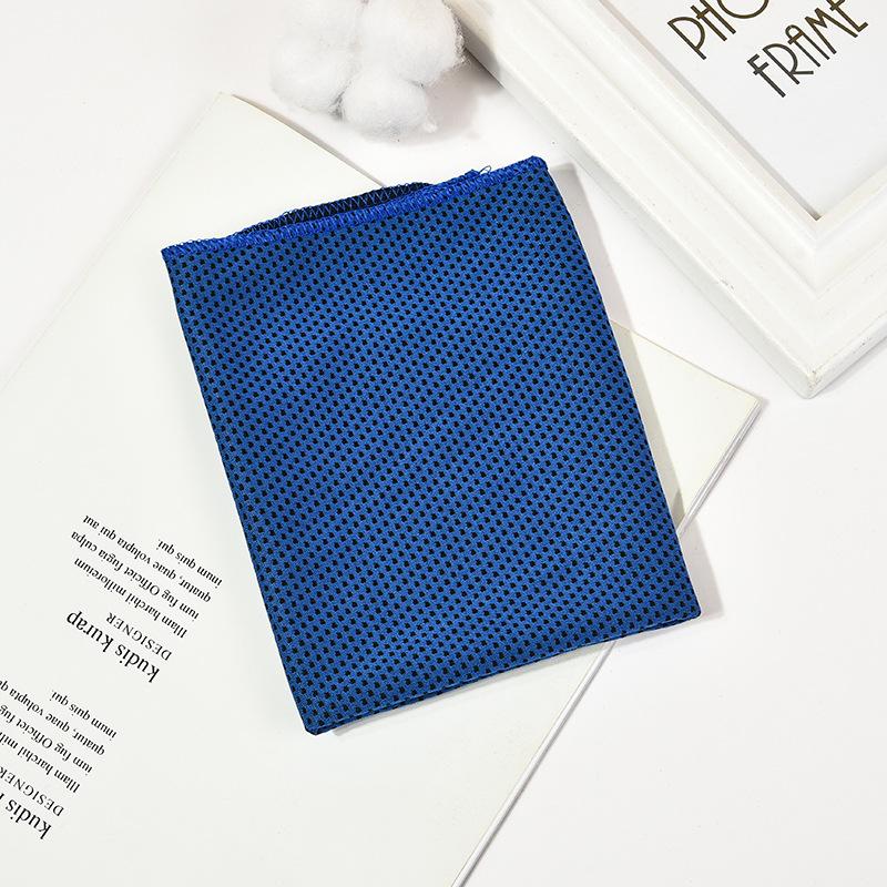 Outdoor Microfiber Quick Dry Sports Cooling Ice Towel Cold Sports Towel Fitness Cool Towel Camping 30x80cm темно-синий