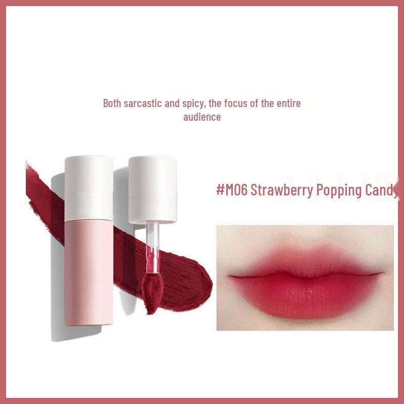 AK Lip Mud: Matte Non-Fading Lip Gloss & Lipstick - Smooth, Non-Stick, Invisible Lip Lines, Perfect for Students & Dates