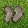 10Pcs Golf Iron Headcover Number Letter Skull Waterproof Faux Leather Golf Club Head Protector Cover Kit Golf Accessories