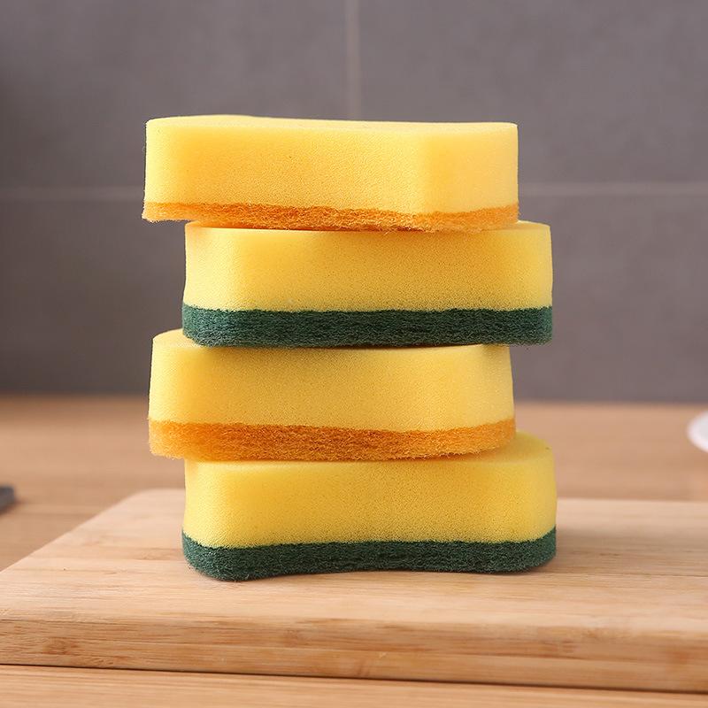 Dishwashing Sponge Wipe Home Kitchen Cleaning Supplies Scouring Cloth Washing Pot Washing Dishes Double-sided Sponge Magic Wipe