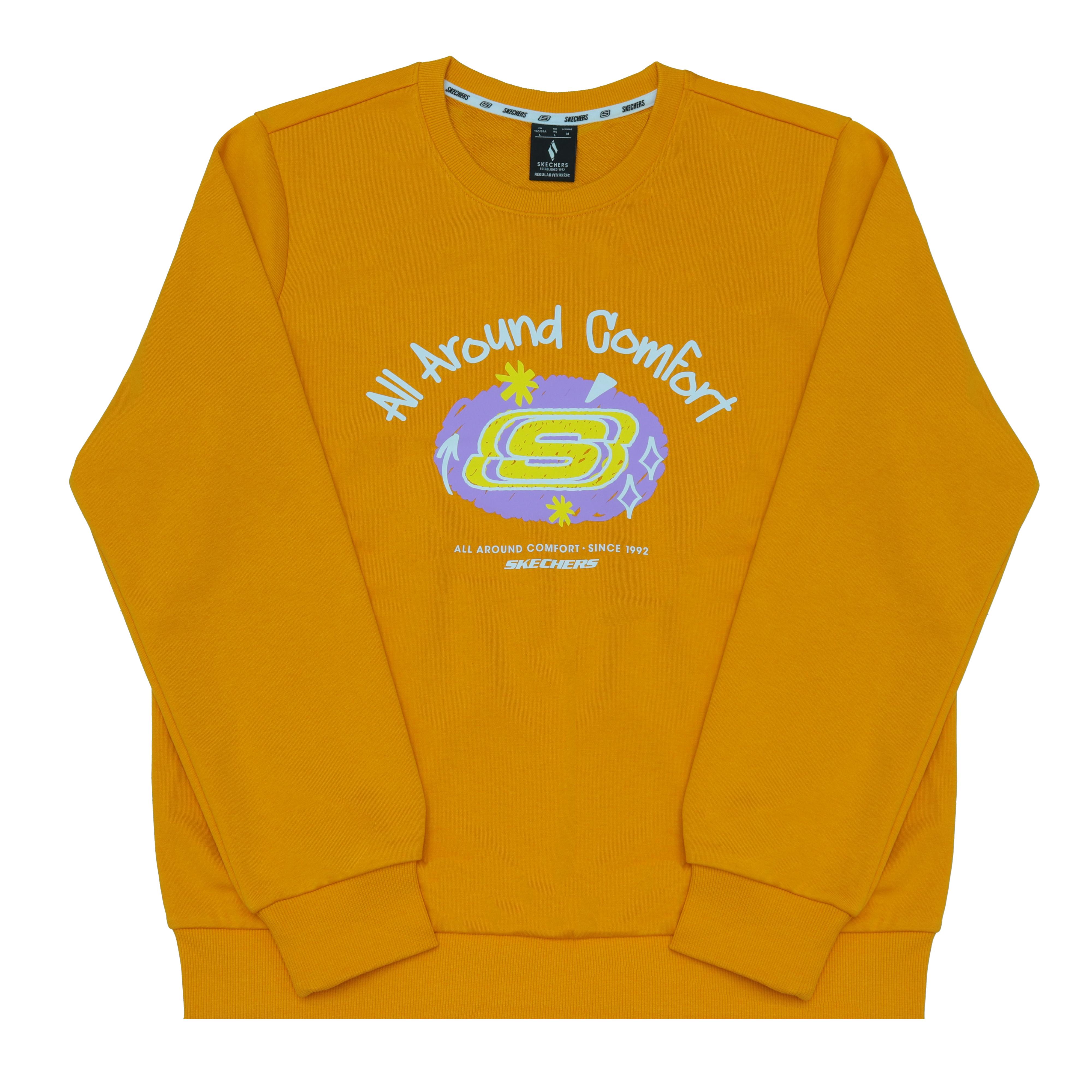 Skechers Casual Comfortable Fashion Versatile Soft DW Sweatshirt Unisex sweatshirt RF-L322W902-00H4 M