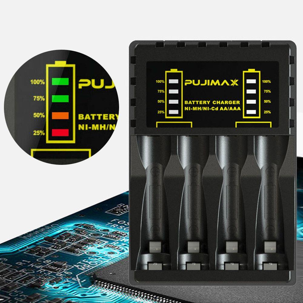 Stable LED Indicator Portable 4 Slot Adapter Intelligent Battery Charger Fast Charging Dock