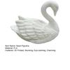 Swan Figurine, 3D Printed White Swan Statue, Modern Minimalist Tabletop Ornament for Living Room, Office, Desk, Shelf Decor