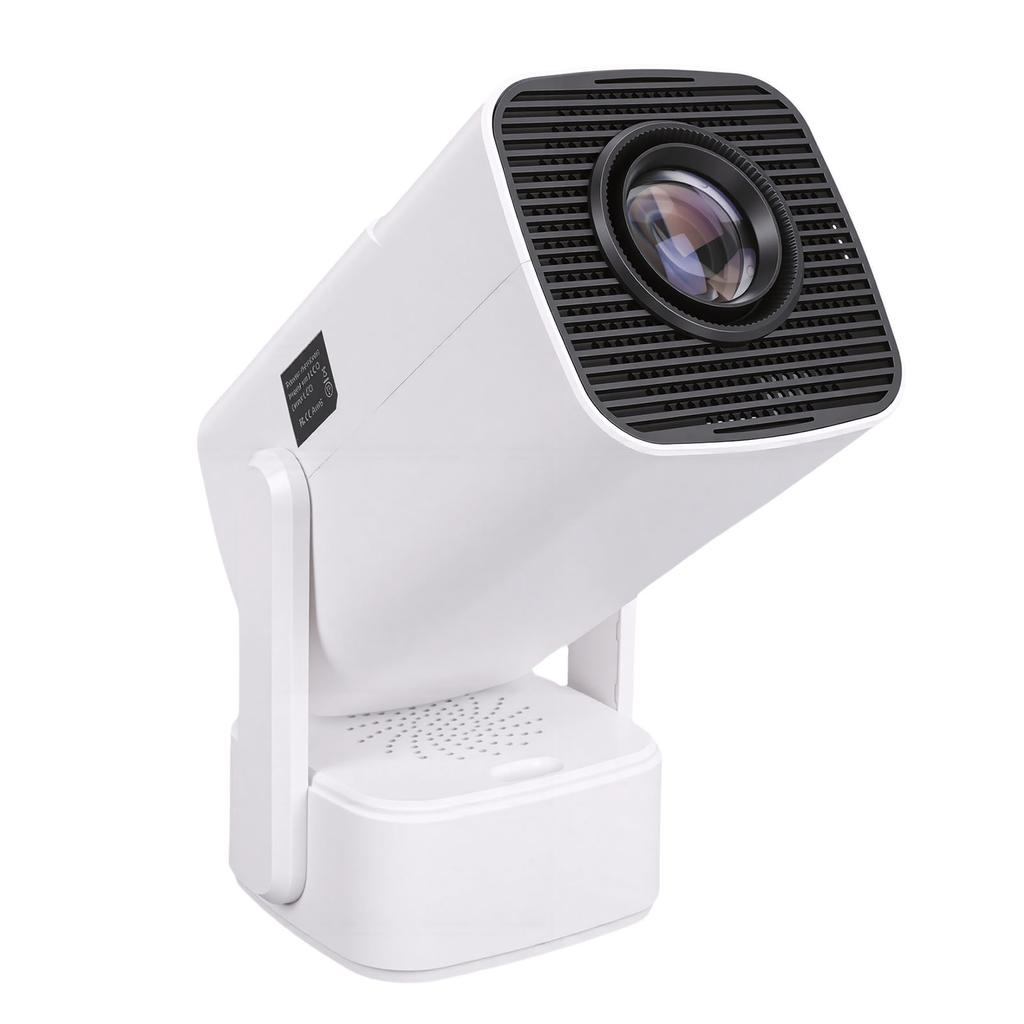 Smarter Projektor mit WiFi 6 BT 5.4 4K 1080P Automatische Korrektur 210 Grad drehbar Tragbar 25 Zoll 110 Zoll Projektionsleinwand