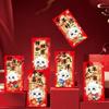 6PCS/Set Lucky New Year Red Packets Gold Foil Design Cash Gift Envelopes  Year of The Sheep