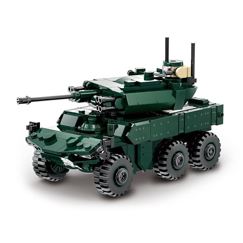 2024 Militär BOXER XM808 Panzerangriffsfahrzeug DANA M2 BTR-4 Infanterie-Kampfauto Modell Moderne Bausteine Ziegel Kinderspielzeug