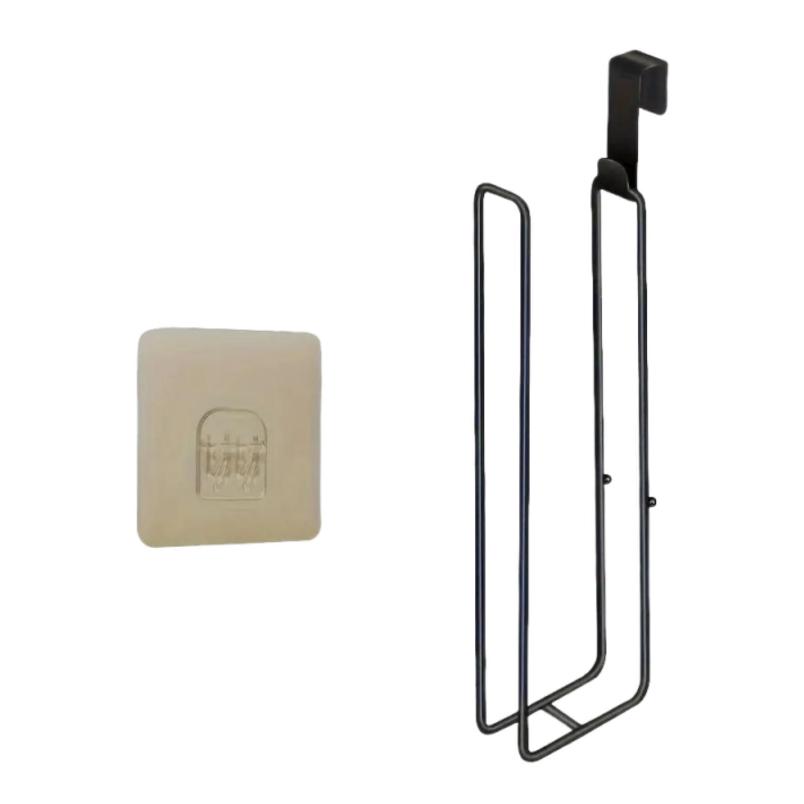 

Держатель для туалетной бумаги Прочная стойка для хранения бумаги Самоклеящееся настенное крепление для организации ванной комнаты Общежитие Офис Туалет Кухня