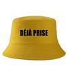 Dj Pris(e) Letter Bob Imprim Reversible Bucket Hat Women Unisex Travel Casual FisherUnisex Cap Girl Boy Cotton Panama Hat